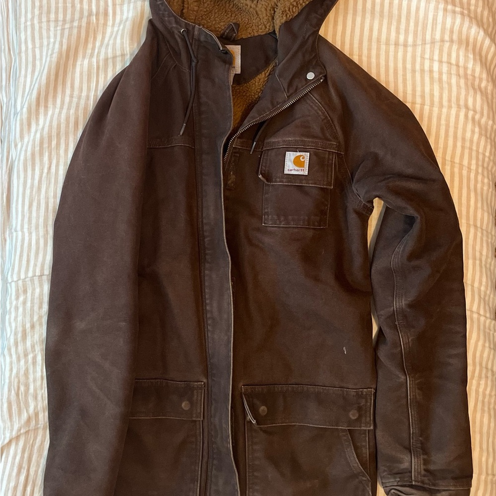 Carhartt Sherpa-Lined Jacket in Brown